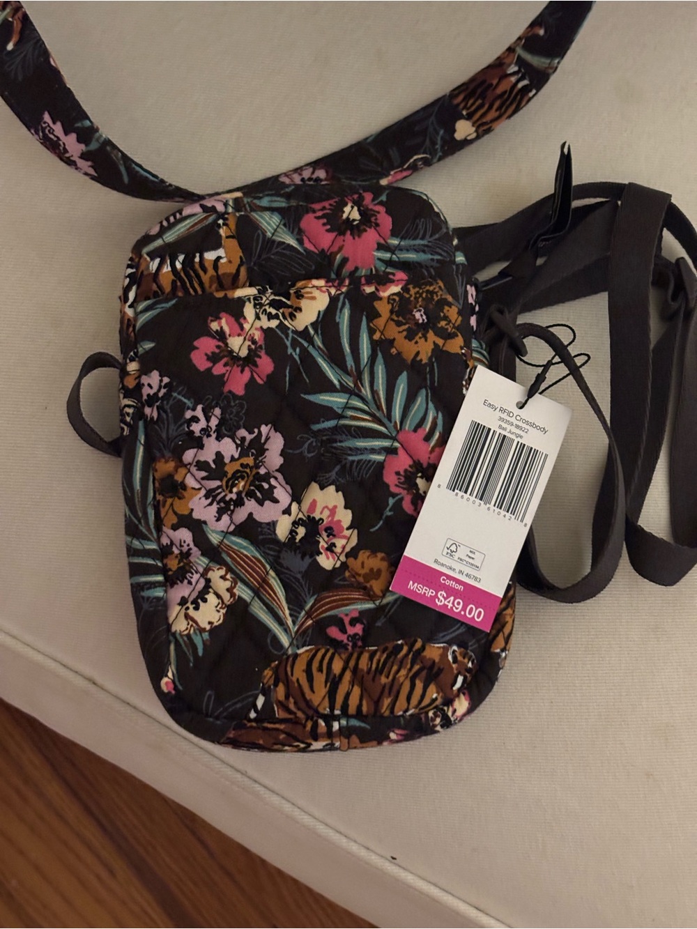 Vera Bradley Bali Jungle Retired Print.   Large duffle and rfid crossbody. - Picture 6 of 6